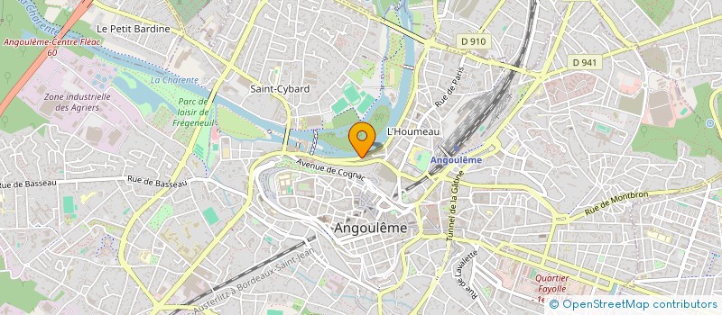 localisation de l'entreprise A&M IMMOBILIER à ANGOULEME