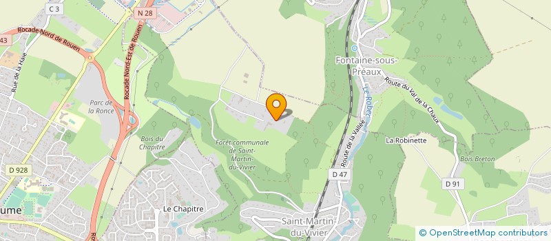 localisation de l'entreprise A.M IMMOBILIER  SAINT-MARTIN-DU-VIVIER