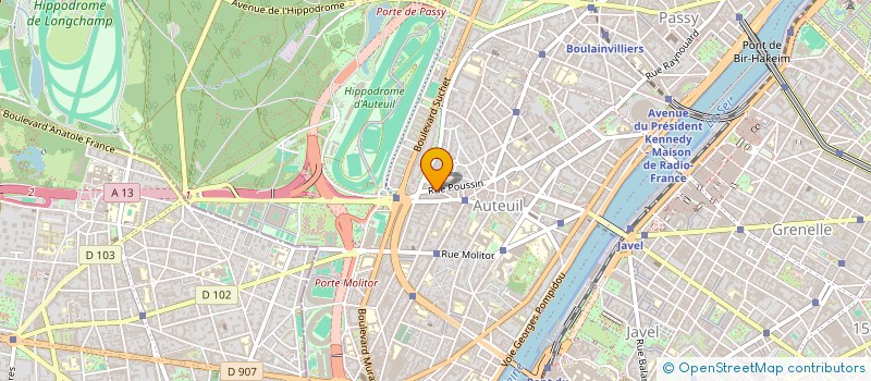 localisation de l'entreprise A.M INTERNATIONAL SA  PARIS