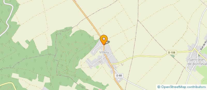 localisation de l'entreprise A.M.J  VILLERY