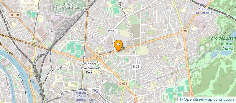 localisation de l'entreprise A.M.J.  SAINT-DENIS