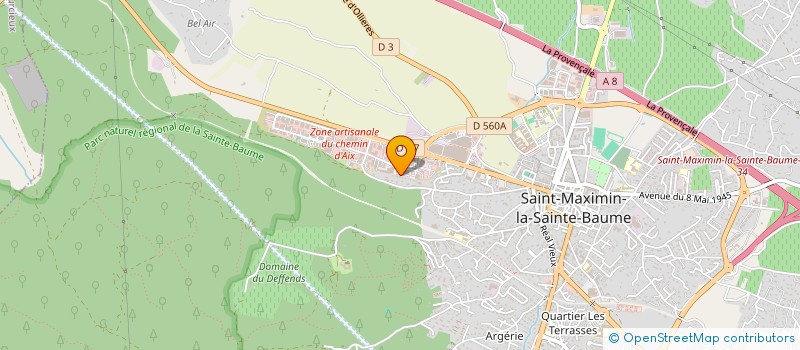 localisation de l'entreprise A M J E à SAINT-MAXIMIN-LA-SAINTE-BAUME