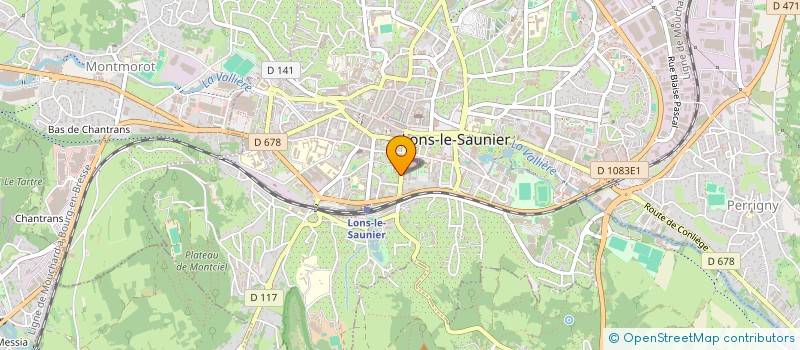 localisation de l'entreprise A.M.J.T. à LONS-LE-SAUNIER