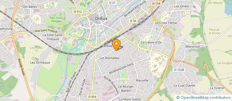 localisation de l'entreprise A.M.K COM à DREUX