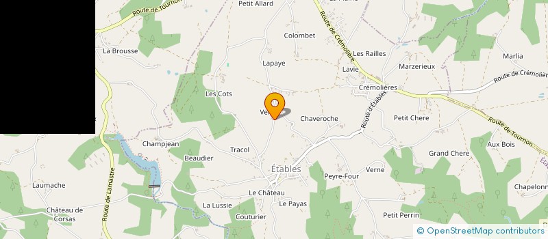 localisation de l'entreprise A.M.K MACONNERIE  ETABLES