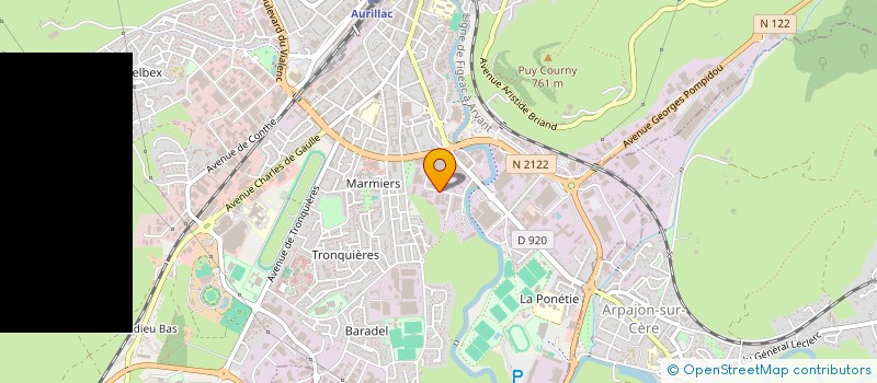 localisation de l'entreprise A.M.L.36 à AURILLAC