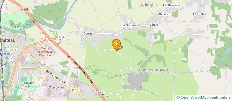 localisation de l'entreprise A.M.L.  SAINTE-ANNE-SUR-BRIVET