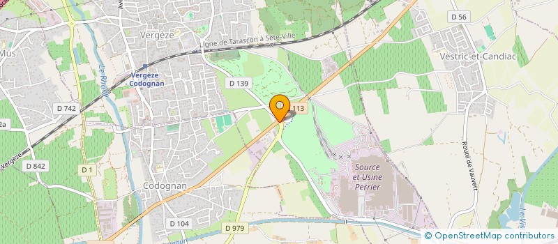 localisation de l'entreprise A.M.L.  VERGEZE