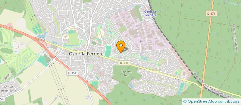 localisation de l'entreprise A.M. LA FERRIERE  OZOIR-LA-FERRIERE