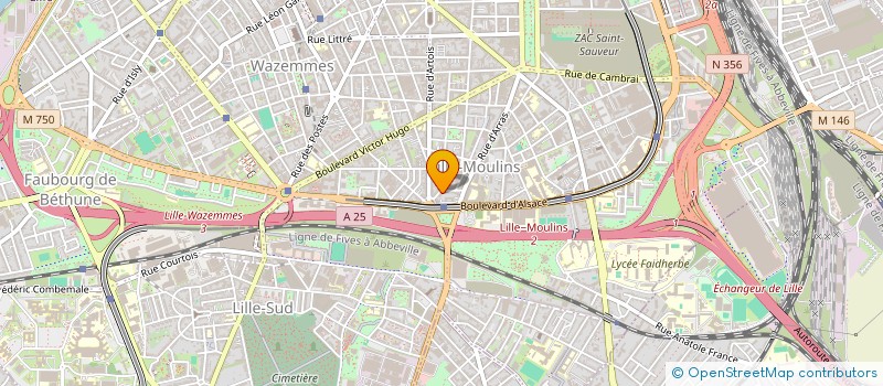 localisation de l'entreprise A.M LOCATION à LILLE