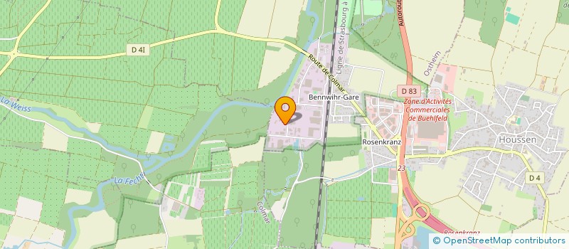 localisation de l'entreprise A.M.M. à BENNWIHR