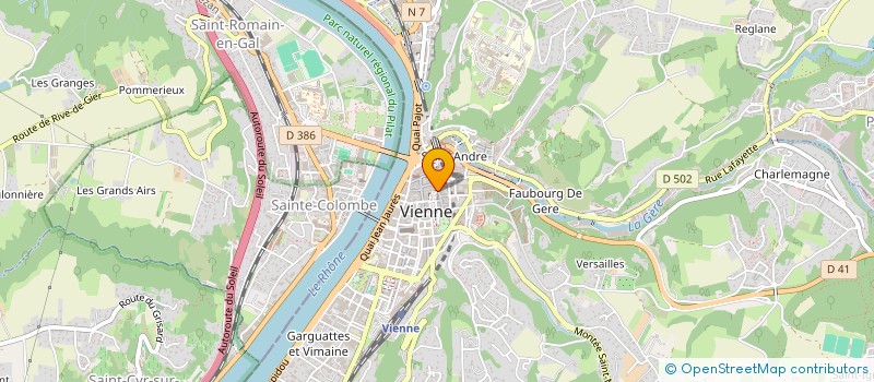 localisation de l'entreprise A.M.M. à VIENNE