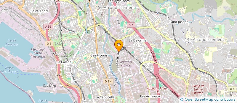 localisation de l'entreprise A.M.M.POGGIOLI à MARSEILLE 15EME