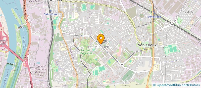 localisation de l'entreprise A&M METALLERIE  VENISSIEUX