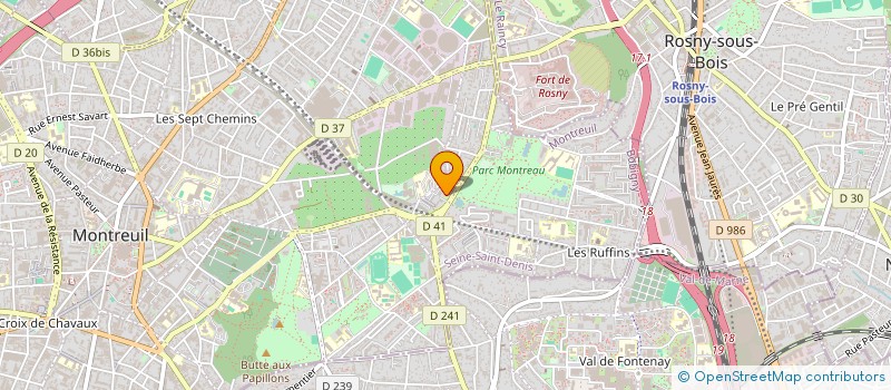 localisation de l'entreprise A M N à MONTREUIL