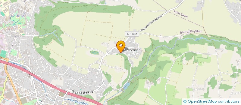 localisation de l'entreprise A.M.O. à BOURGOIN-JALLIEU