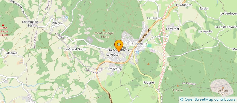 localisation de l'entreprise A   M.O.  SAINT-JULIEN-CHAPTEUIL