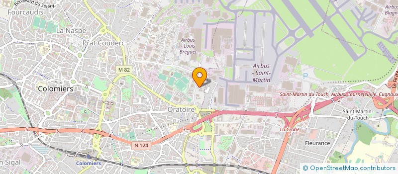 localisation de l'entreprise A.M.O. CONCEPT CONSTRUCTION RENOVATION REHABILITATION  COLOMIERS