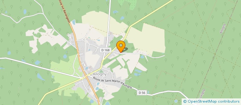 localisation de l'entreprise A.M.O FACILI à ALLOGNY