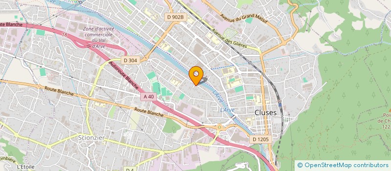 localisation de l'entreprise A.M.O. GEO à CLUSES