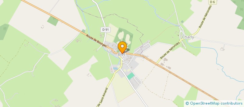 localisation de l'entreprise A.M.O. PATRIMOINE  BLET