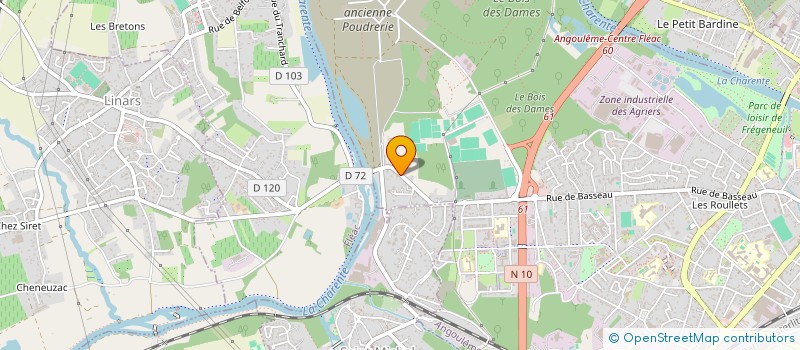 localisation de l'entreprise A.M.O. SR à ANGOULEME