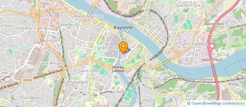 localisation de l'entreprise A.M.P.  BAYONNE