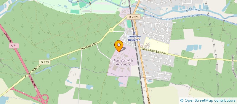 localisation de l'entreprise A.M.P à LAMOTTE-BEUVRON