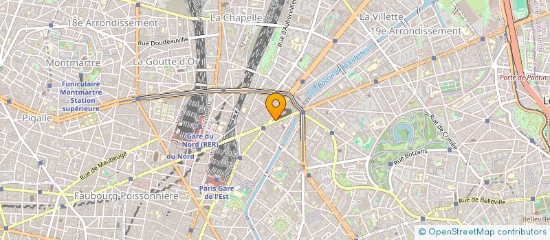 localisation de l'entreprise A.M.P.  PARIS