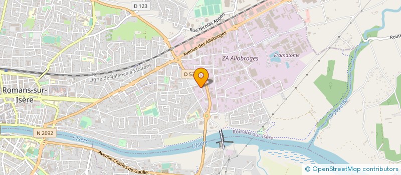 localisation de l'entreprise A.M.P.  PARIS