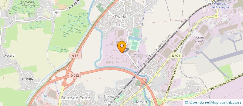 localisation de l'entreprise A.M.P. AGENCEMENT MENUISERIE PROFESSIONNELLE à TRIGNAC