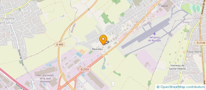 localisation de l'entreprise A.M.P.C  BOURGES