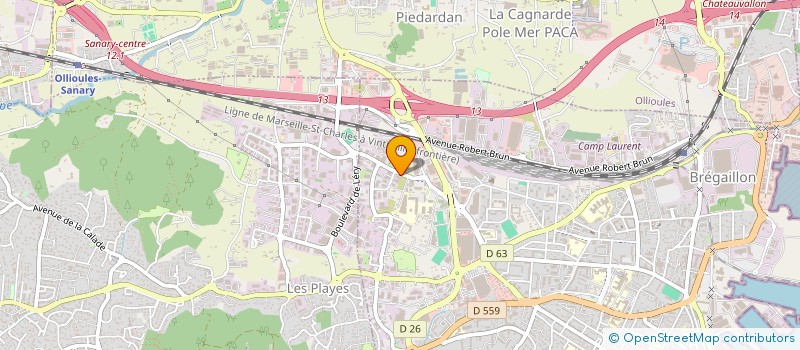 localisation de l'entreprise A.M.P CONSEILS VAR  LA SEYNE-SUR-MER