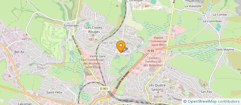 localisation de l'entreprise A.M.P.I. à ONET-LE-CHATEAU