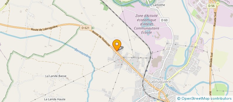 localisation de l'entreprise A.M.P.O.  LABRUGUIERE