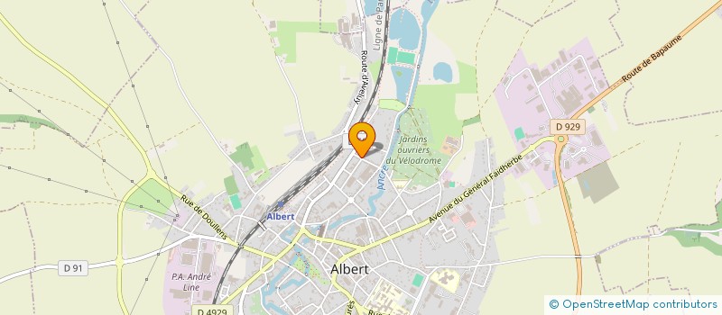 localisation de l'entreprise A M P P 1  ALBERT