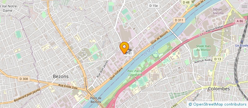 localisation de l'entreprise A.M.PARIS à BEZONS