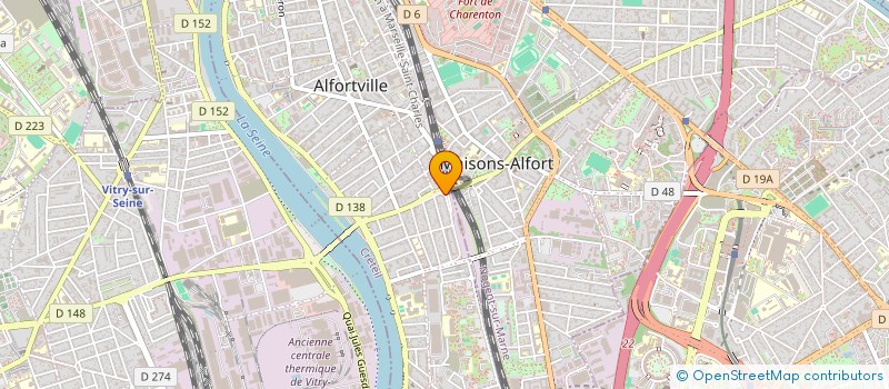 localisation de l'entreprise A.M PLOMBERIE à ALFORTVILLE