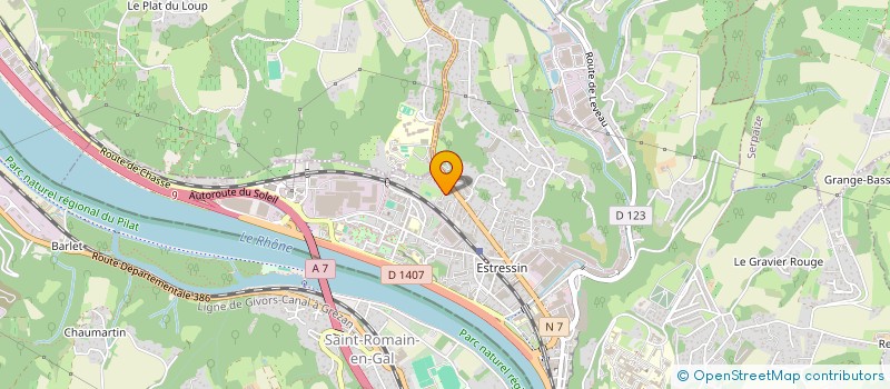 localisation de l'entreprise A.M. PLOMBERIE à VIENNE
