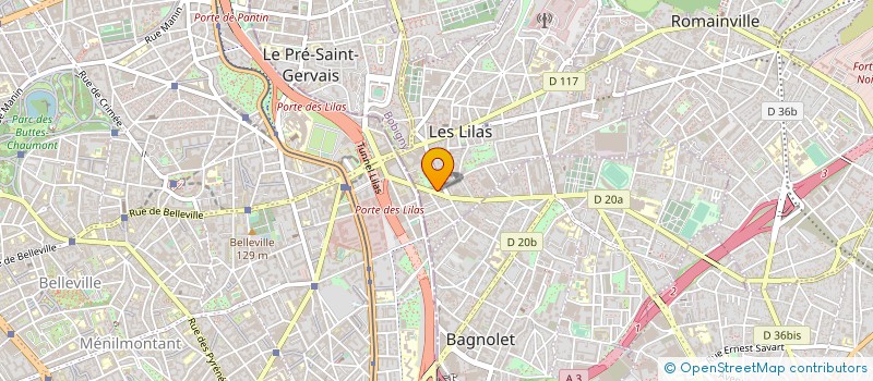 localisation de l'entreprise A.M.PLUS  PONTAULT-COMBAULT