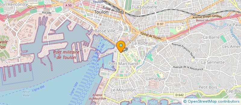 localisation de l'entreprise A M PNEUS 83  TOULON