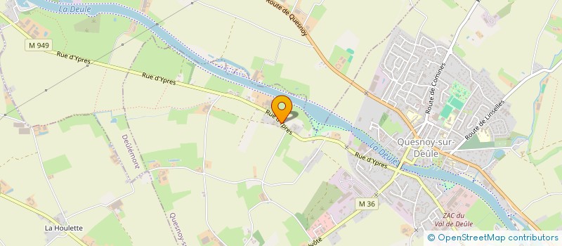 localisation de l'entreprise A.M.Q  QUESNOY-SUR-DEULE