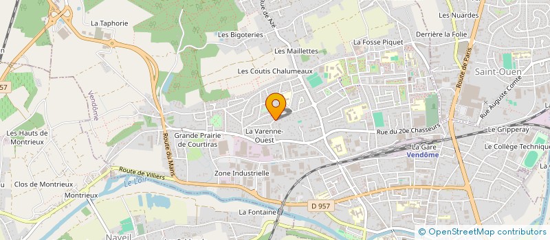 localisation de l'entreprise A.M.R.  VENDOME