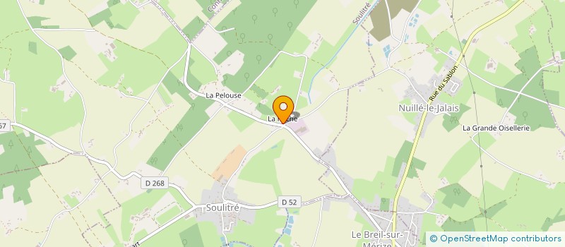 localisation de l'entreprise A.M.R. (ARTISANS DU MAINE REUNIS)  SOULITRE