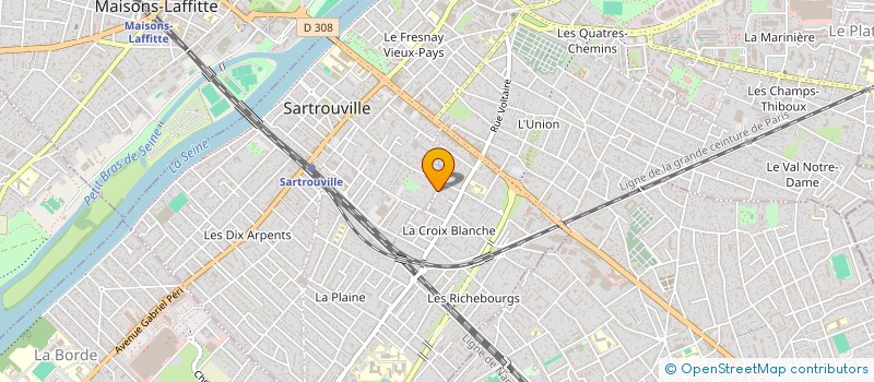 localisation de l'entreprise A.M.R ELEC à SARTROUVILLE