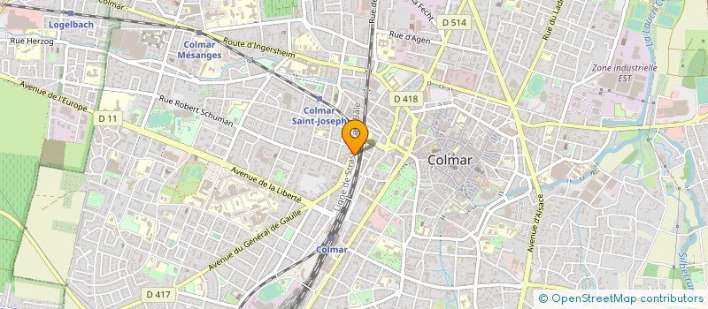 localisation de l'entreprise A M R PLATRERIE à COLMAR