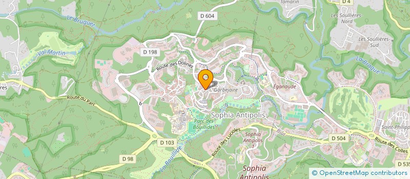 localisation de l'entreprise A.M RIVIERA CARS  VALBONNE