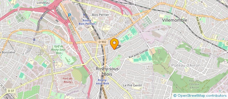 localisation de l'entreprise A&M ROSNY à ROSNY-SOUS-BOIS
