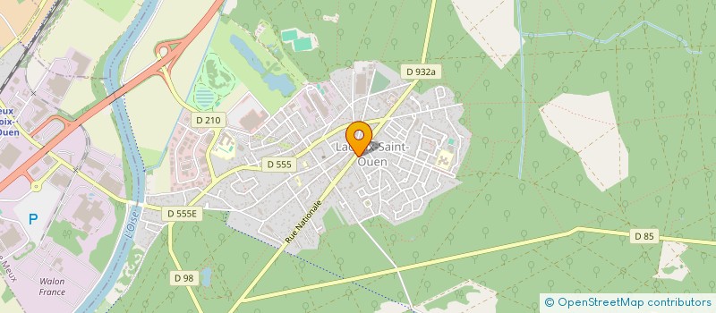 localisation de l'entreprise A.M.S.  LACROIX-SAINT-OUEN