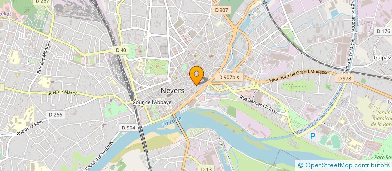 localisation de l'entreprise A.M.S. à NEVERS